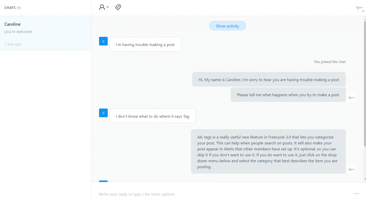 File:HS chat window with messages.PNG - FreecycleFAQ